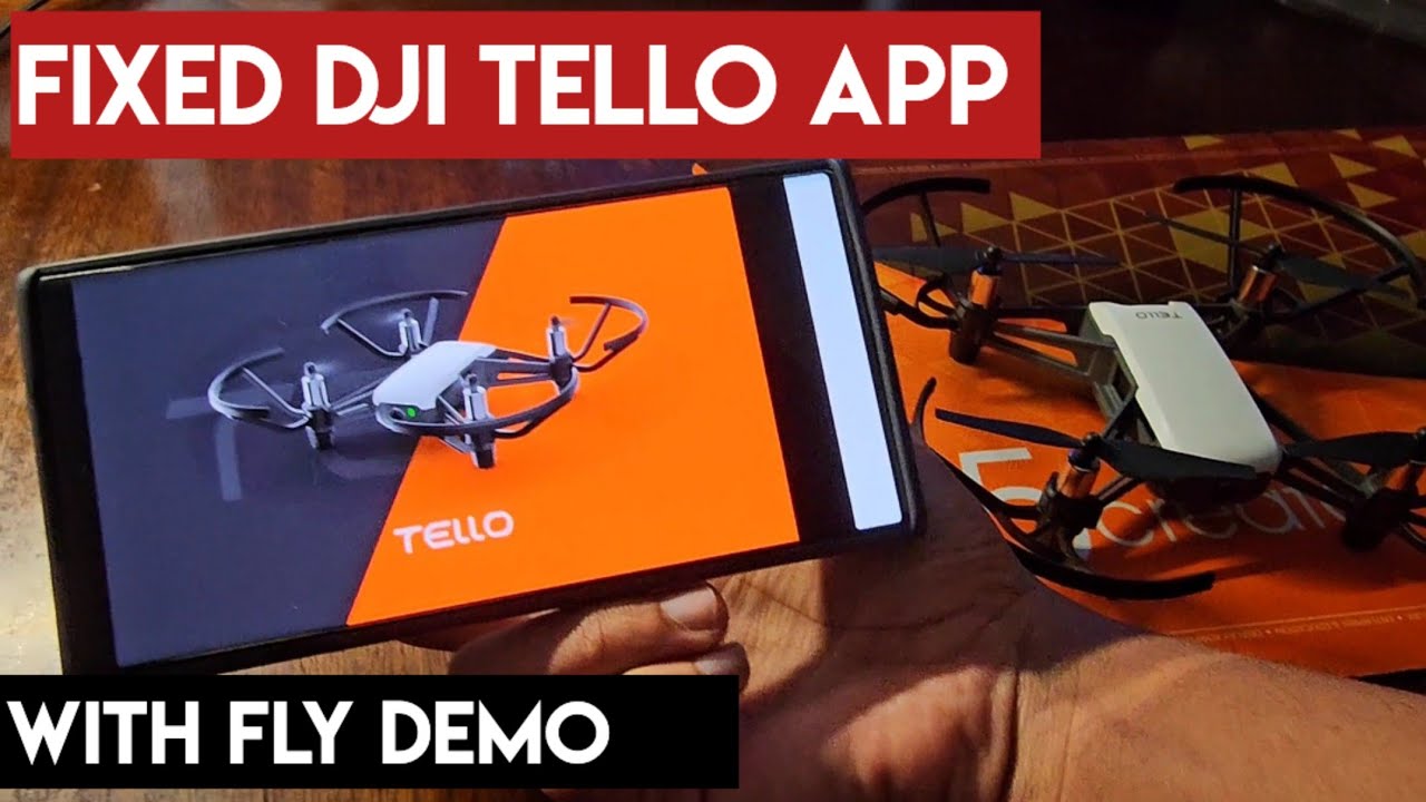 Fixed Dji Tello app not working | full demo download and fly demo