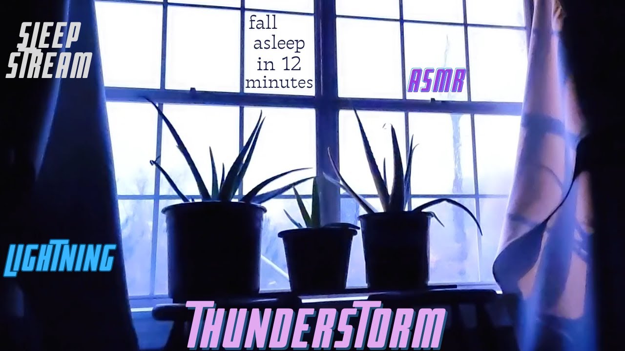 Louisiana Nighttime Thunderstorm 3! Relaxing! ASMR!