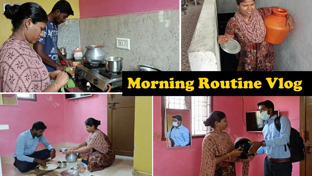 நான் Office போறதுக்குள்ள எங்கிட்ட  எல்லா வேலையும் வாங்கிடுவா | Morning Routine Vlog in Tamil