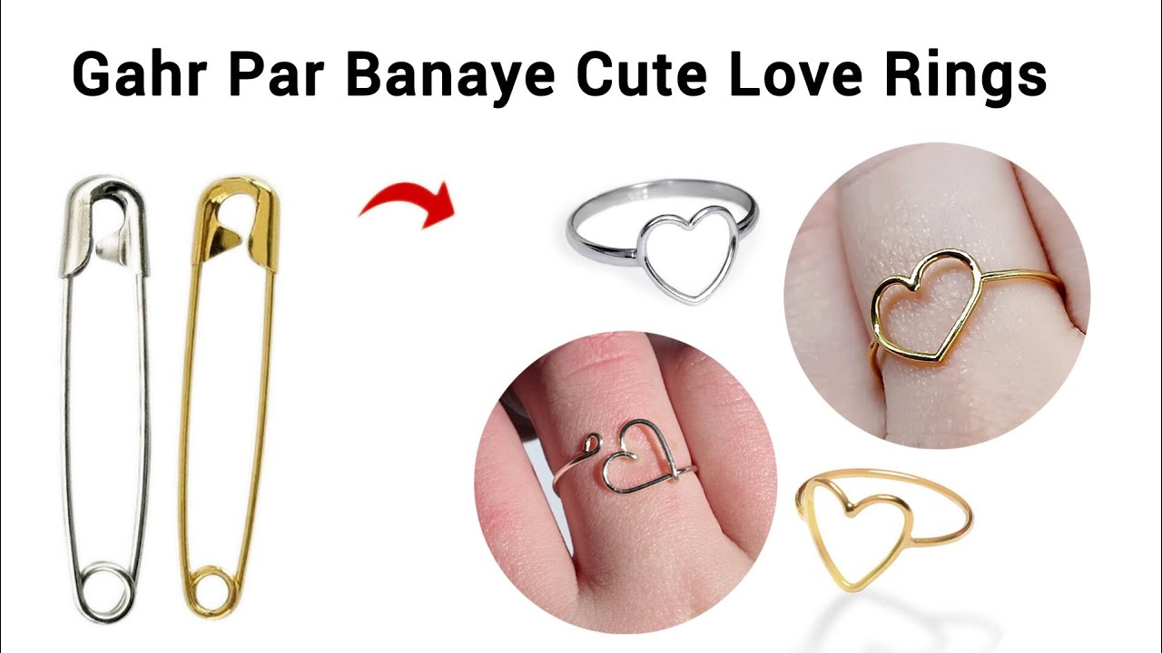 How to make rings at home | diy homemade love ring |diy korean ring | couple love ring |homemade 