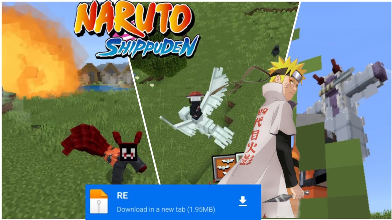 NARUTOCRAFT V8.1 DOWNLOAD MCPE|BEDROCK