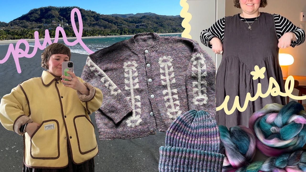 Purlwise Knitting Podcast Episode 33: Finished handspun projects and new sewing!