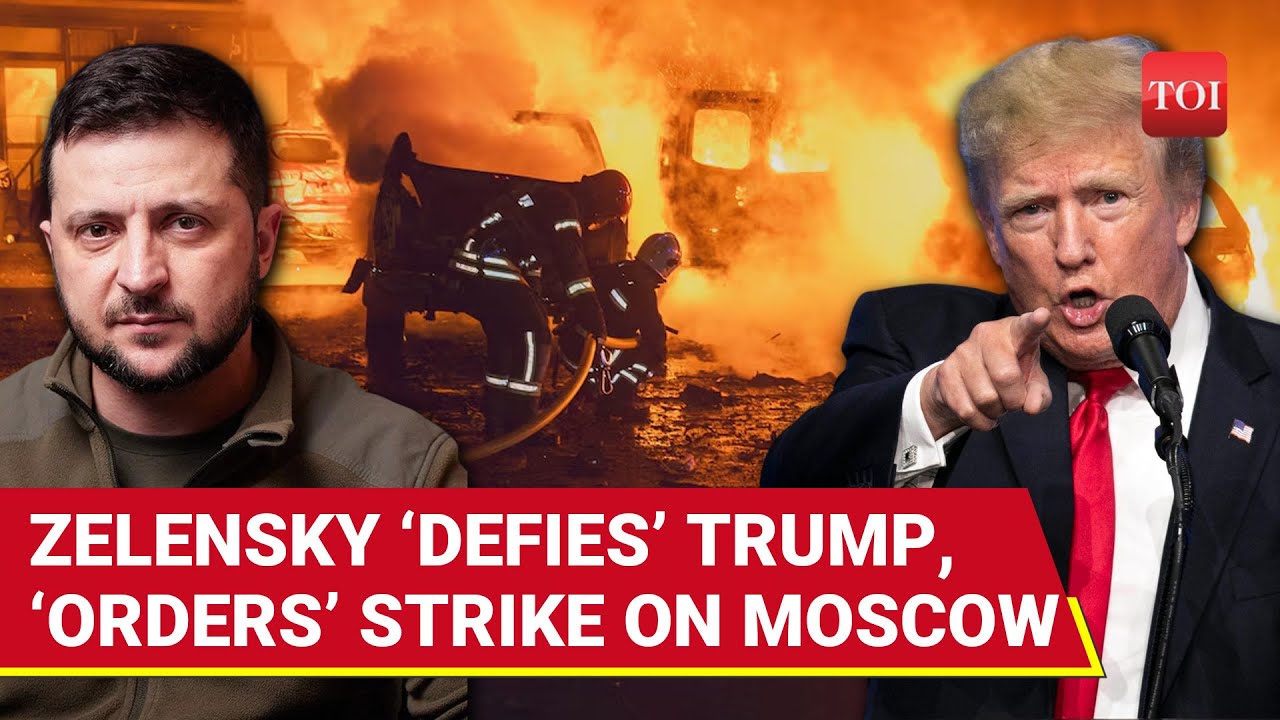 Zelensky ‘Junks’ Trump’s Warning, ‘Orders’ Drone Assault On Moscow | Russia To Burn Kyiv Now?