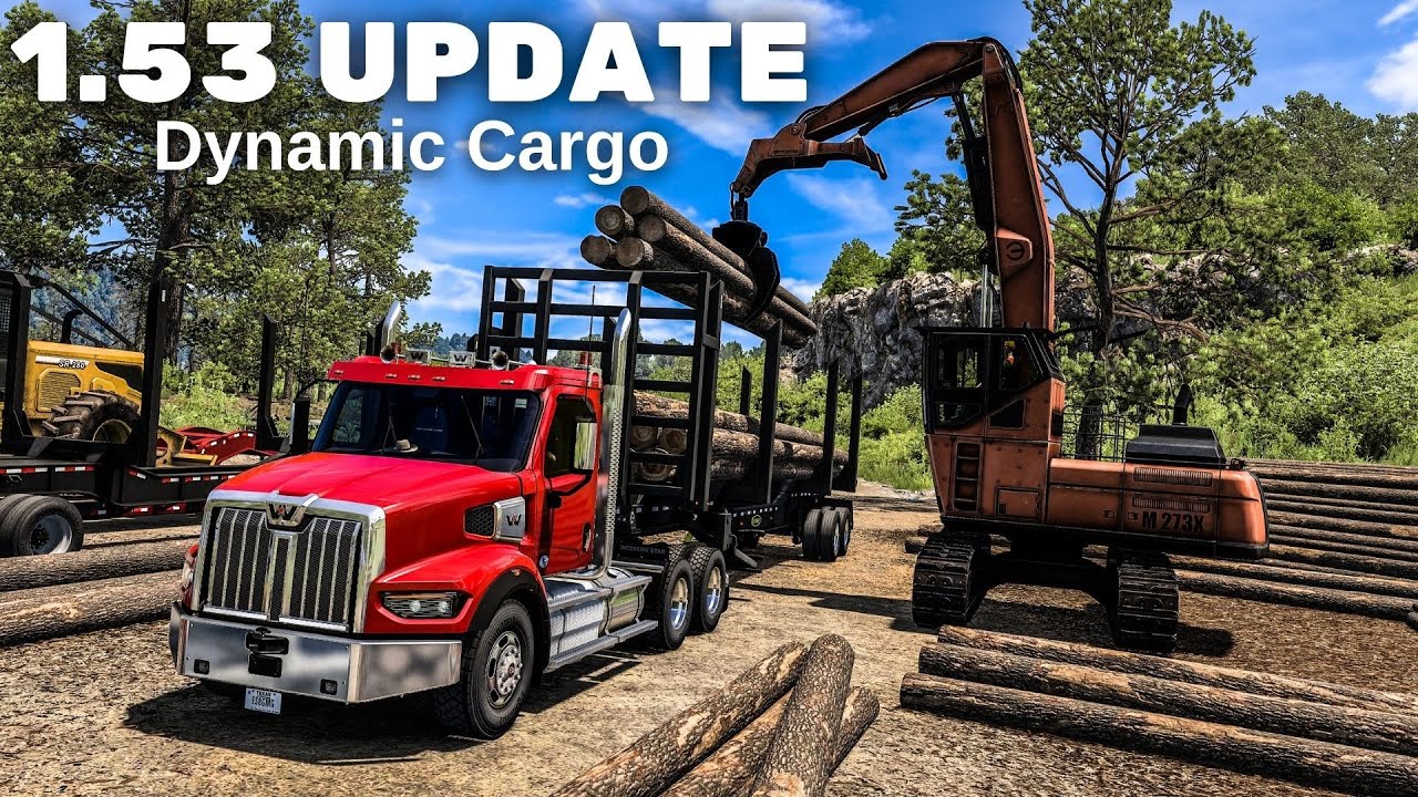 ATS 1.53: Update Released | Dynamic Cargo (Un)loading | American Truck Simulator - Gameplay 4K