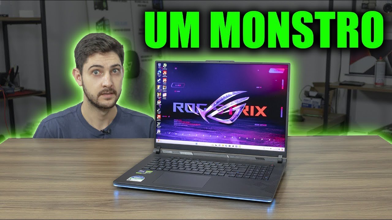 O NOTEBOOK GAMER COM RTX 4090! VOCÊ PRECISA VER, NOVO ROG STRIX SCAR 18