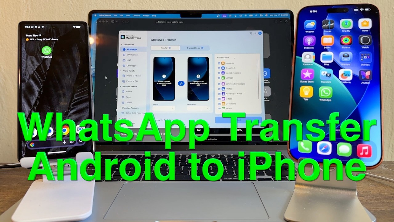Transfer WhatsApp Chats from Android to iPhone - Merge your chats without restoring your iPhone