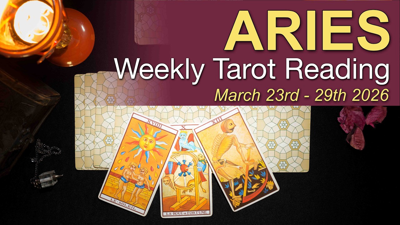 ARIES Weekly Tarot &lsquo;RE-INVENTING YOURSELF!&rsquo;  Mar 23 - 29 2026 ✨ Intuitive Spiritual Guidance ✨