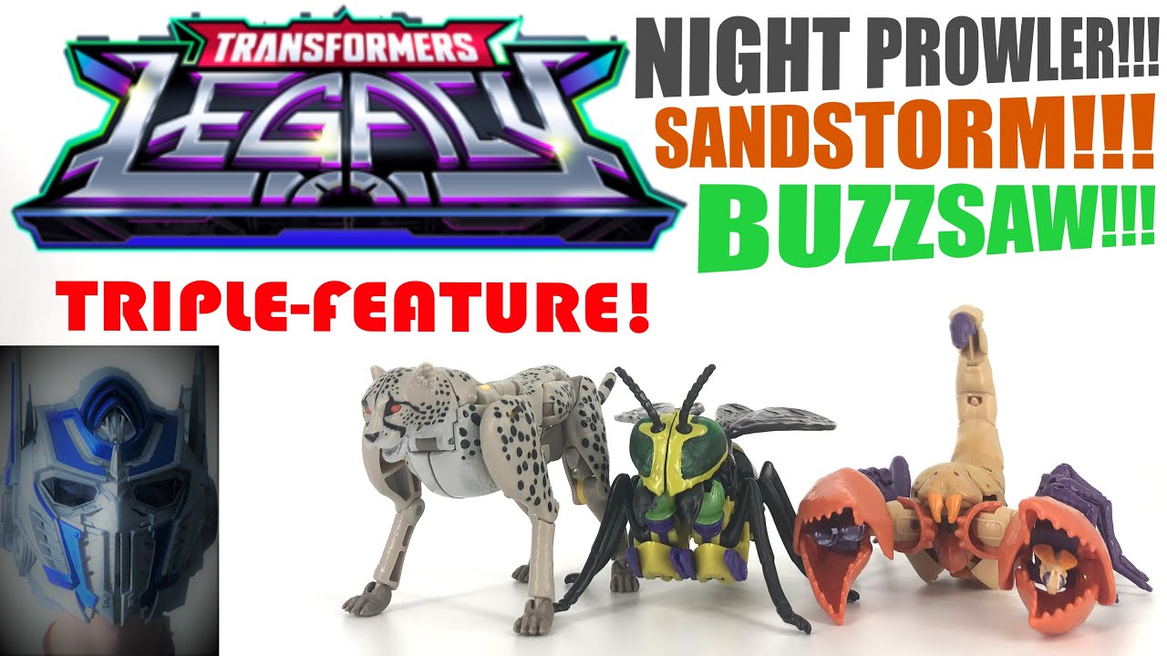 Transformers Legacy - NightProwler / Sandstorm / Buzzsaw Triple-feature Review