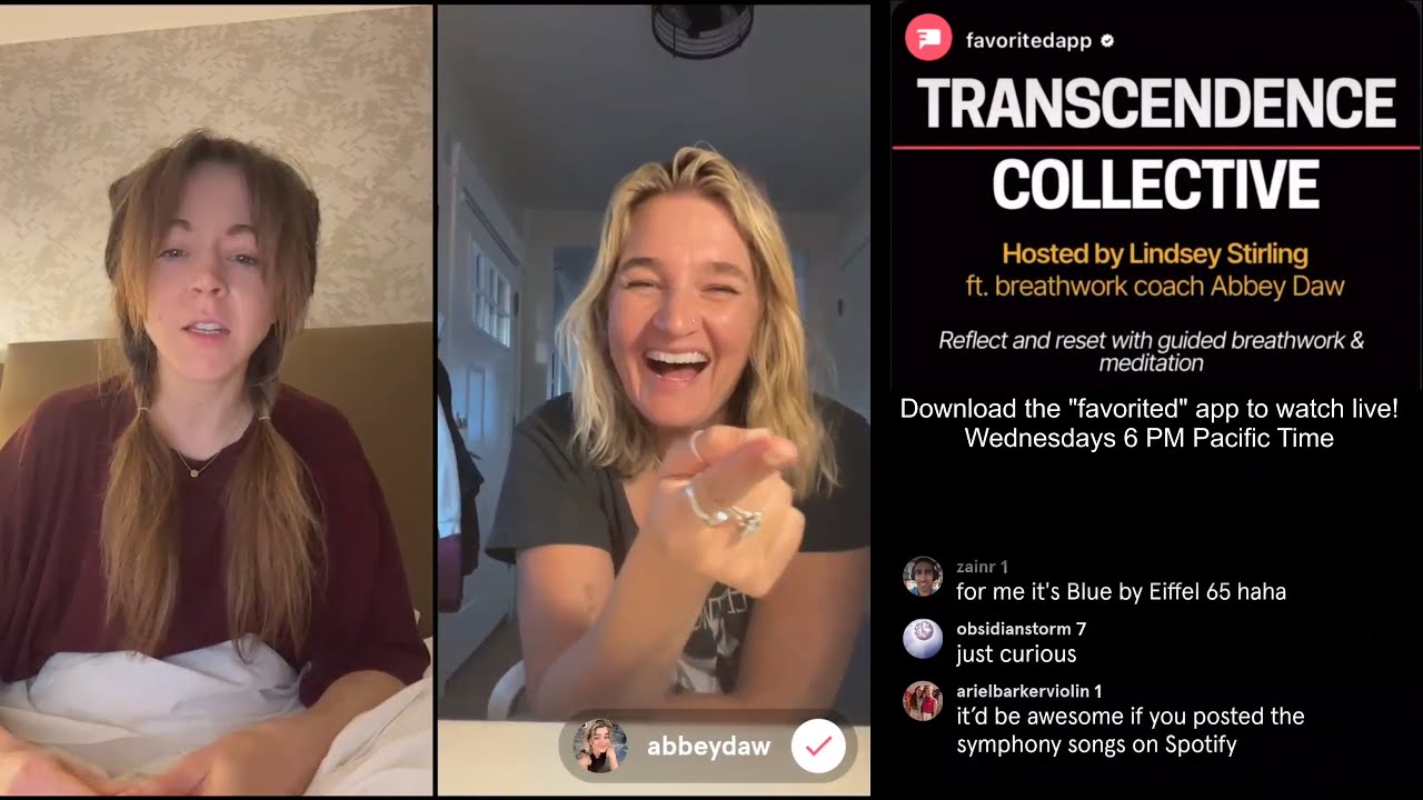 Lindsey Stirling: Transcendence Breathwork with Abbey Daw - September 17, 2025