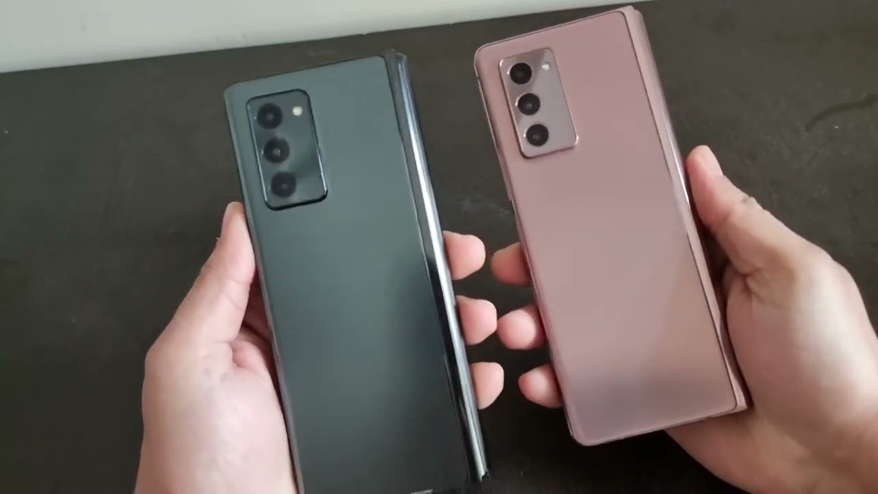 Samsung Galaxy Z Fold 2 Unboxing | Mystic Black and Mystic Bronze Side by Side | 4k
