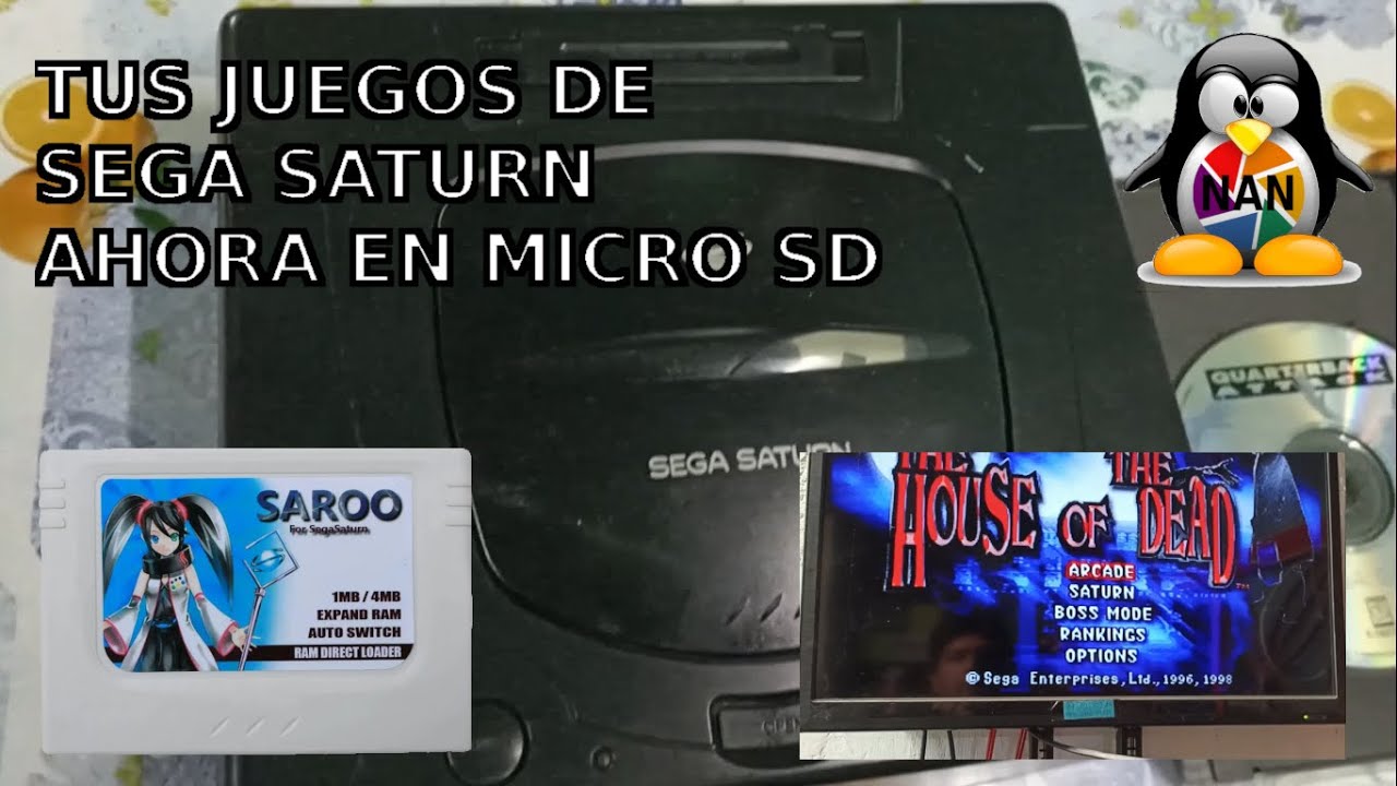 Sega Saturn SAROO Configuracion y uso de este ODE
