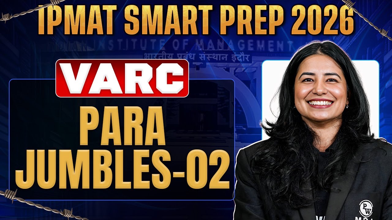 IPMAT VARC 2026 | Para Jumbles Practice Session 02 | IPMAT Smart Prep