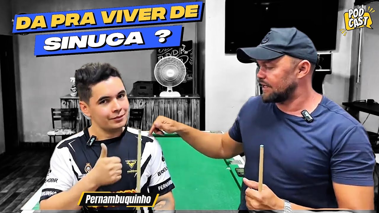 DAR PRA VIVER DE SINUCA ? PODCAST COM O PERNAMBUQUINHO ( Quase Pode ) #sinuquinha #podcast #viral