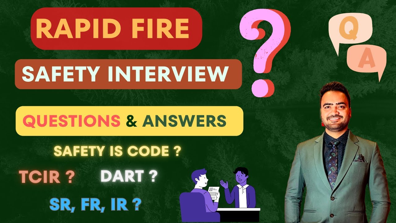 RAPID FIRE Safety Officer Interview Q&A| Quick Safety interview questions | IS Codes |OSHA| NFPA.