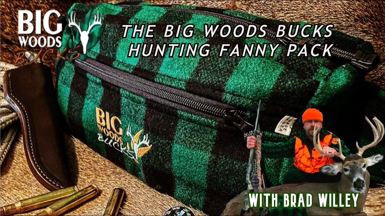 The Big Woods Bucks Wool Hunting Fanny Pack