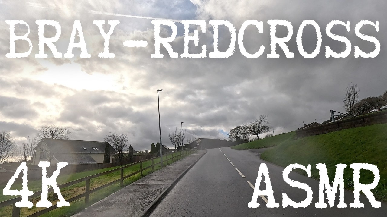 🚿 Enjoying free showers + 2 seasons on the way to Wicklow | Bray - Redcross  [4k, Relaxing ASMR]