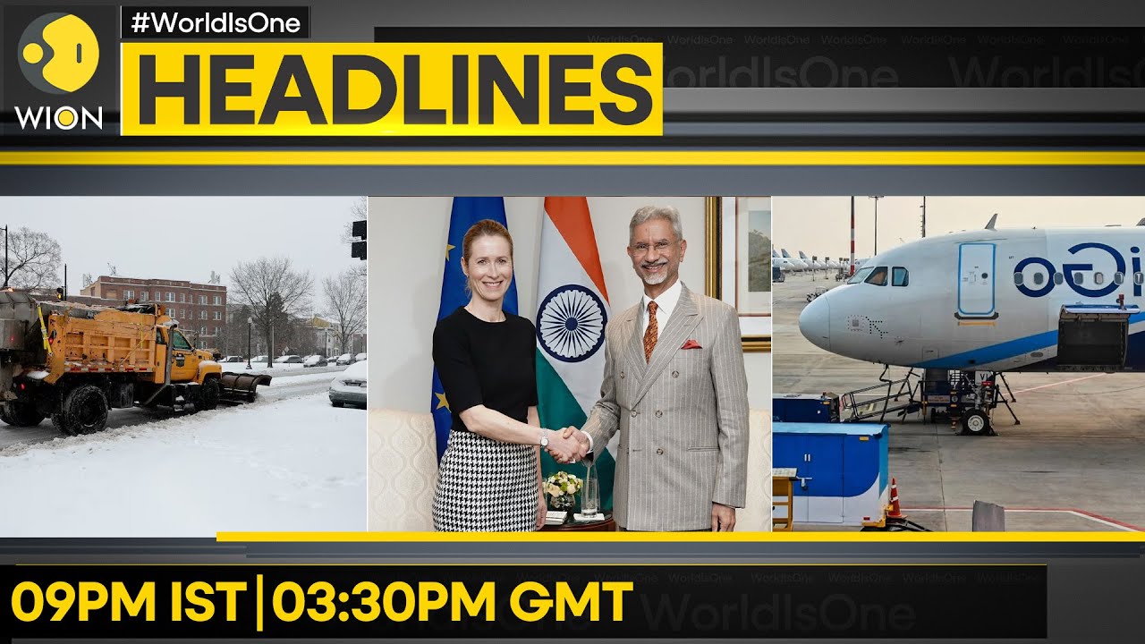 S. Jaishankar Meets EU Leaders | US Storm: 600,000 Without Power | WION HEADLINES