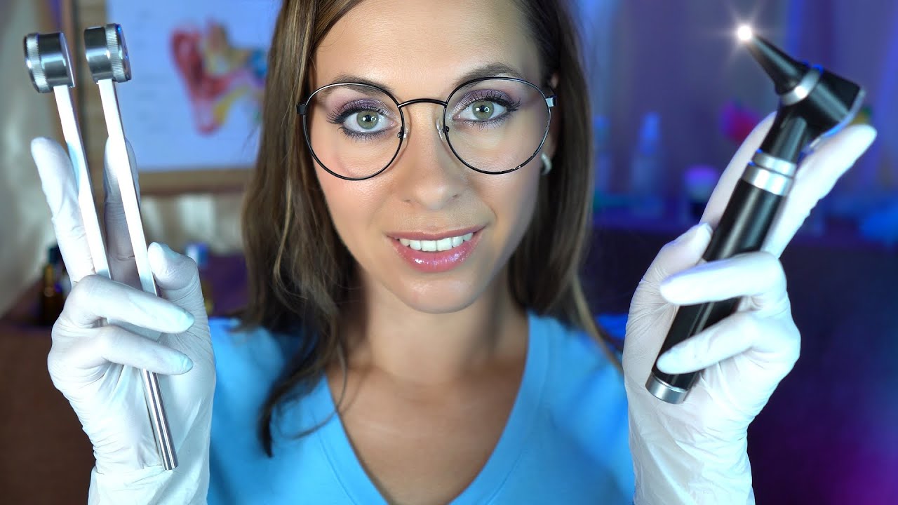 ASMR 1h Ear Cleaning Roleplay, Ear Exam Otoscope, Tuning Fork, Earwax removal, Personal Attention