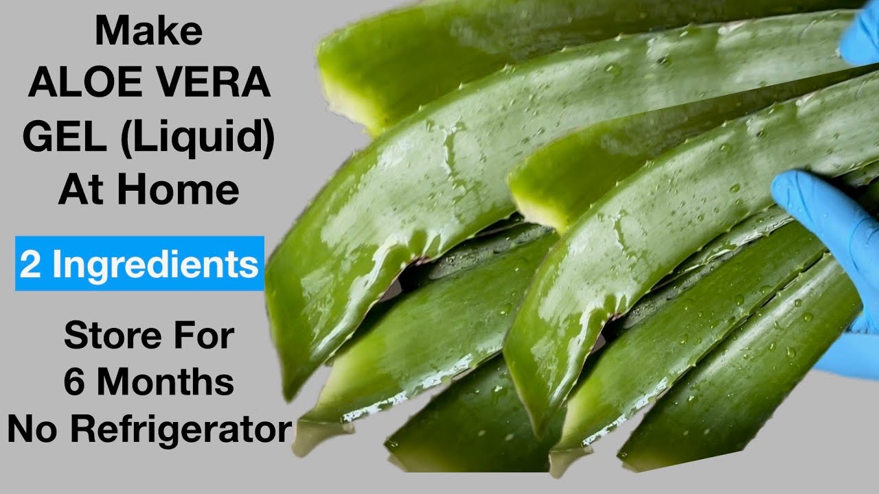 DIY Make And Store ALOE VERA GEL (Juice) At Home Store For 6 Months (Without Refrigerator)