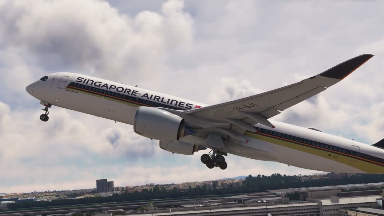 Changi Singapore Airport  A350 Singapore Airline ( WSSS-VVTS)