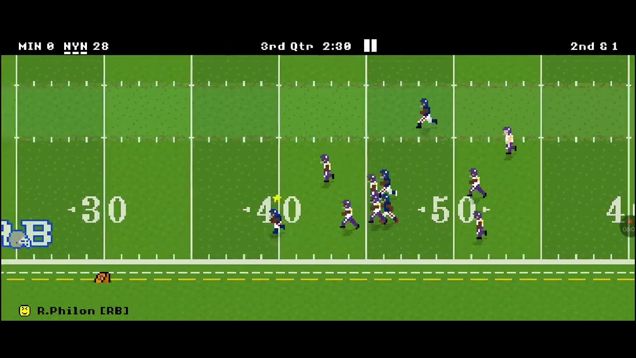 Minnesota Vikings vs. New York Giants.