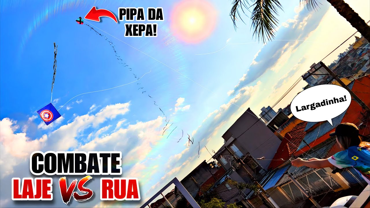 Pipão Resgatado no Paraíso da Xepa Subiu da Laje no Combate de Pipas Laje vs Rua! Óh o Míssiiiil!!