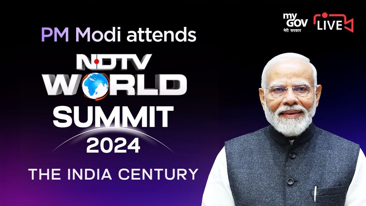 LIVE: PM Modi attends NDTV World Summit