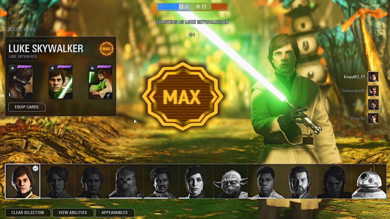 Безумные движения Люка в разрешении 1440p | HvV #1810 | Star Wars Battlefront 2