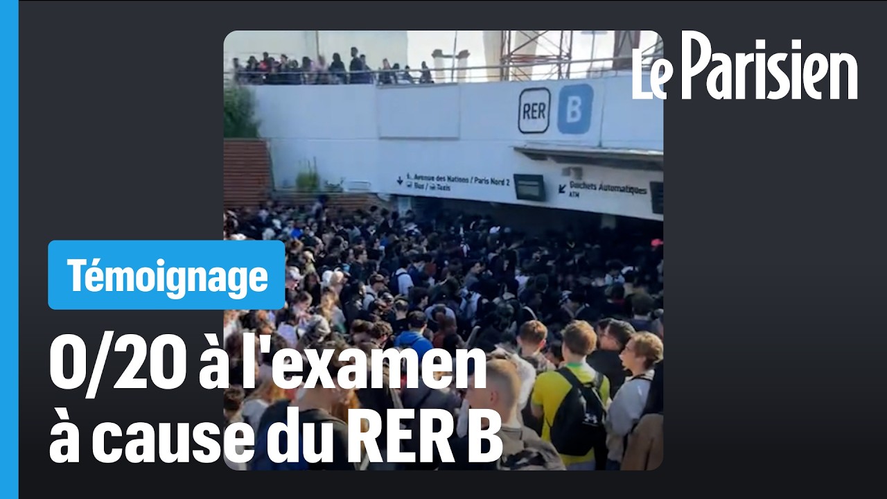 Des étudiants en BTS ratent leur examen à cause du RER B