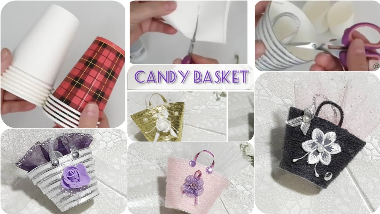 Candy Basket - Mini Panier Dragés Mariage Naissance | Wedding & Birthday Basket Homemade