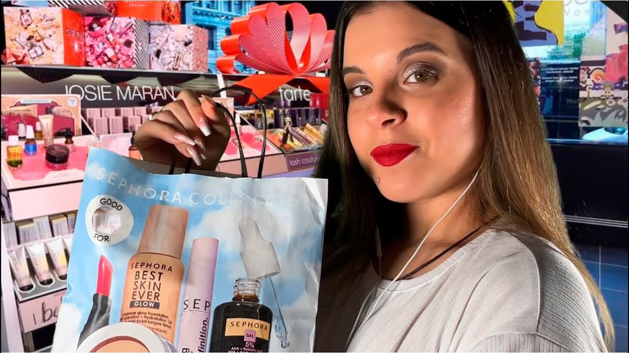 ASMR Vendedora navideña de Sephora te recomienda productos 😏💄
