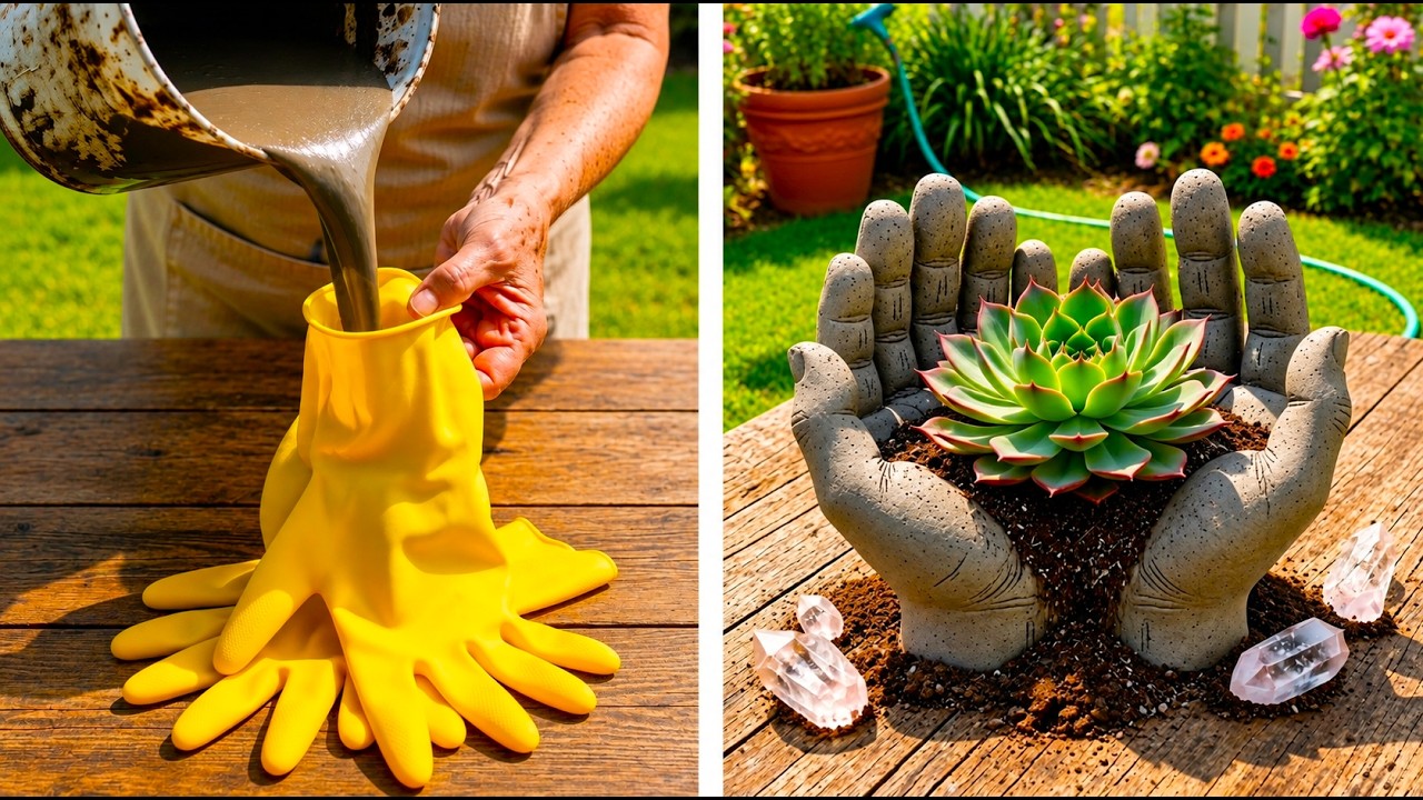 Stop Buying Garden Decor! DIY Cement Planters & Backyard Ideas You Need
