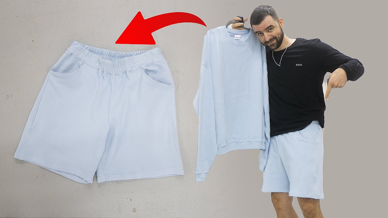 Oversize Sweater zu Shorts machen (easy)