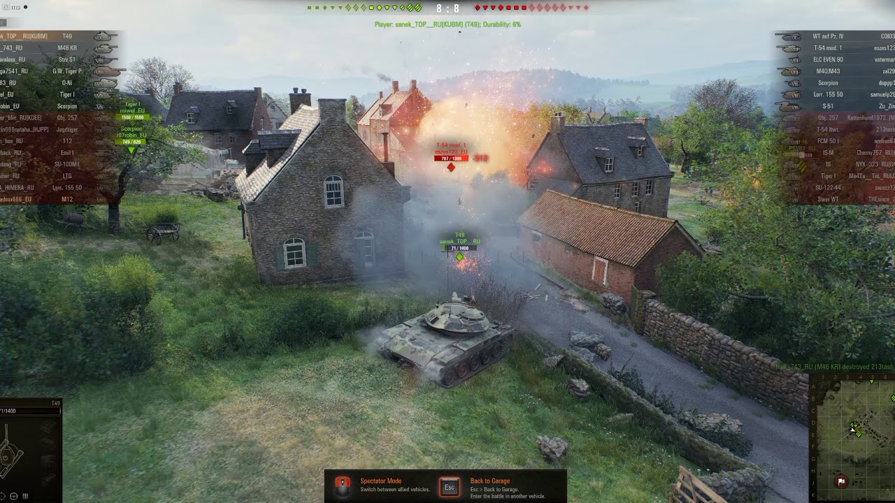 World of Tanks Test 1.0 - NEW map - Westfield