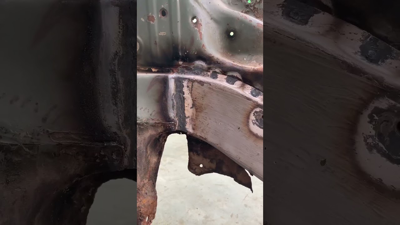 Suzuki Khyber chassis undergoes a remarkable transformation before & after rust repair. 🛠️- PAT✨❤️