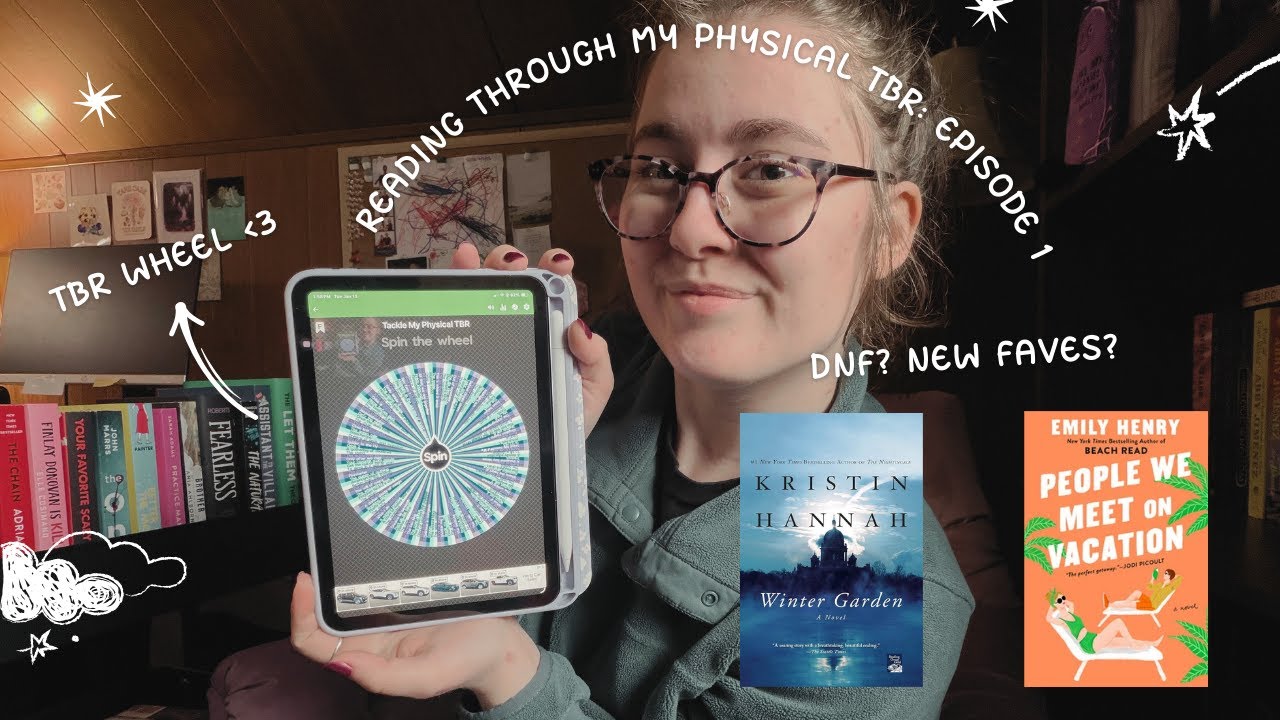 Episode 1: Reading Through my Physical TBR | READING VLOG ✨🙂‍↕️