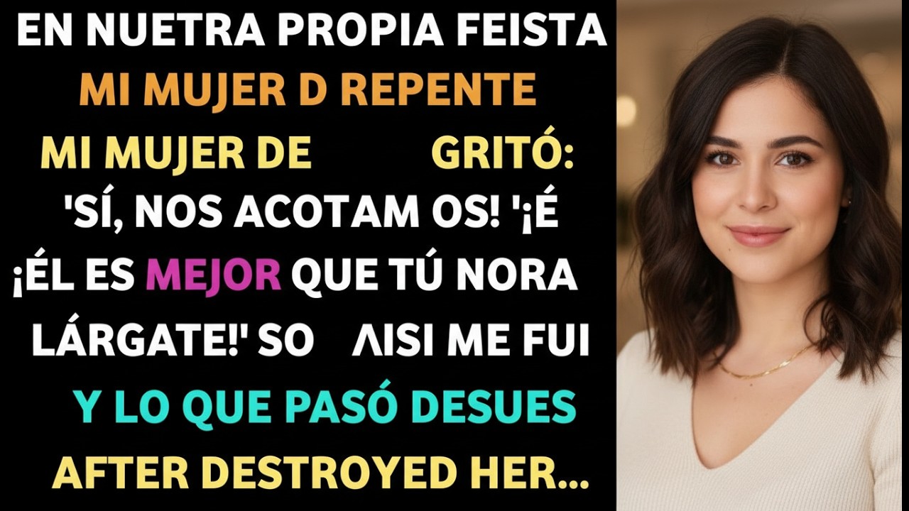 Mi esposa confesó su infidelidad frente a todos en nuestra propia fiesta