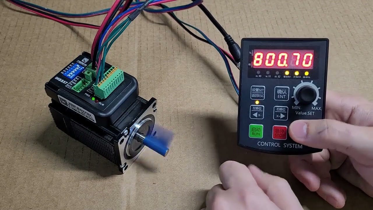 Motor Driver Settings: RPM on Display