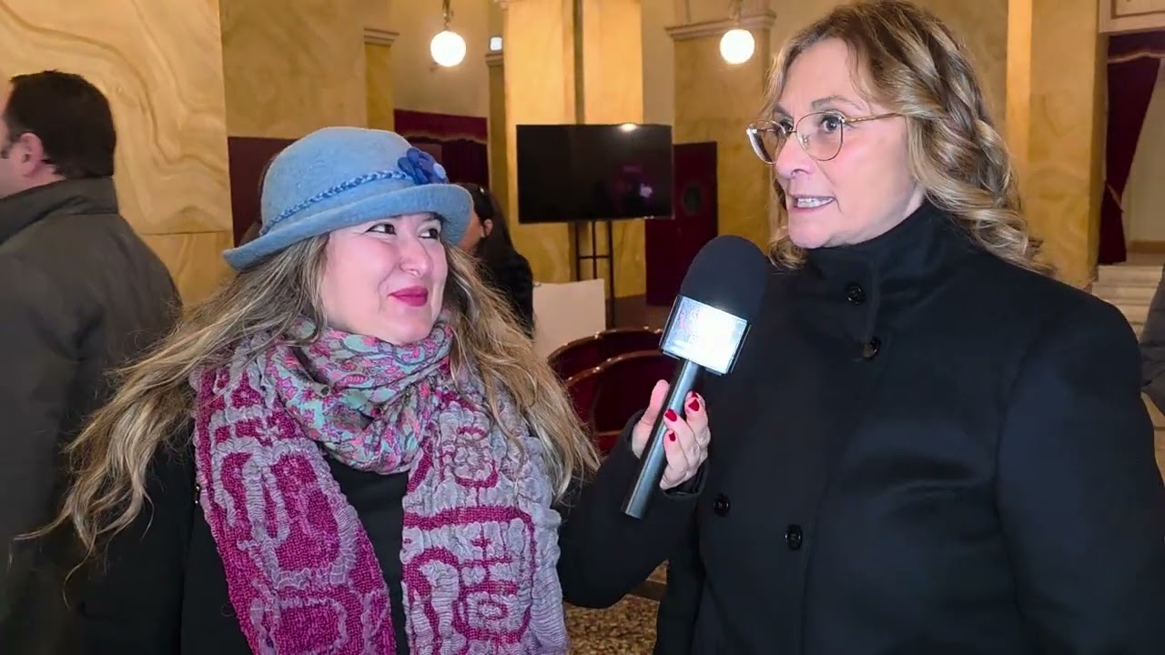 Presidente della Provincia di RIETI Roberta Cuneo presentata in TV da Emanuela Petroni