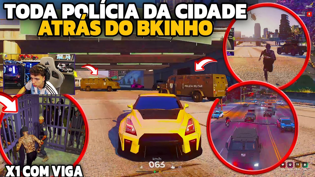 POLÍCIAA TODA FOI ATRÁS DO BK NA PISTA | BKINHO PROCURADO | PM DE CARRO BLINDADO!