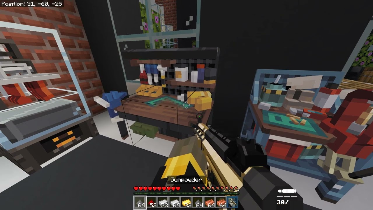 TacZ GZero Attachment Crafting Minecraft Bedrock 3D Gun Addon