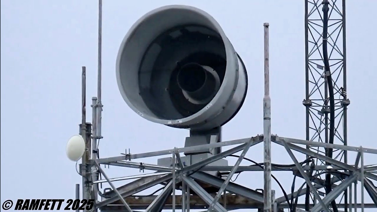 ASC T-135AC Tornado Siren Test, Rib Mountain, WI, 12/2/2024