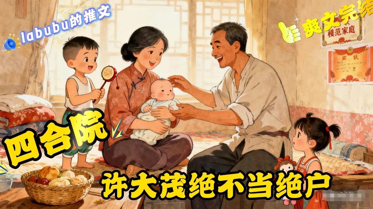 完结《四合院》现代单身小伙许大茂发生意外穿越到情面四合院，获得了一个多子多福系统，这系统有些缺德，逼着他当坏人，真是太爽了......#四合院#系统
