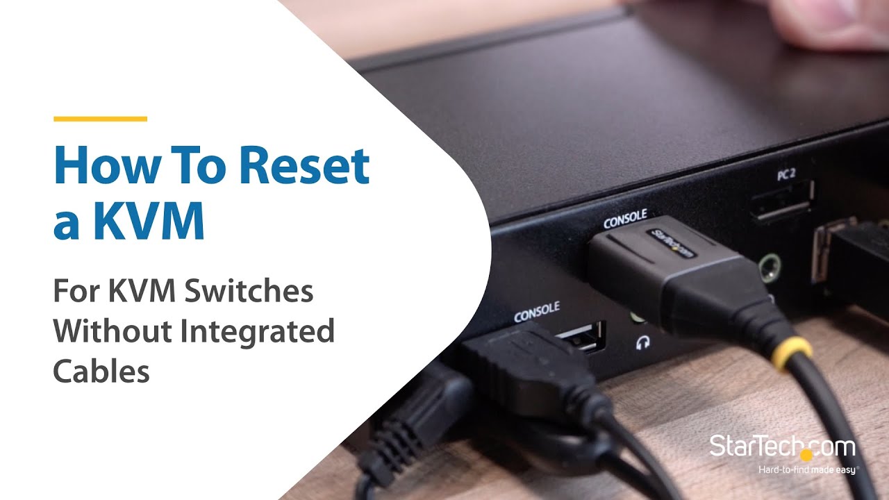 Как сбросить настройки KVM-переключателя | Сложное стало простым | StarTech.com