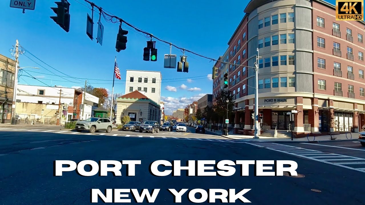 Driving Port Chester New York 4K