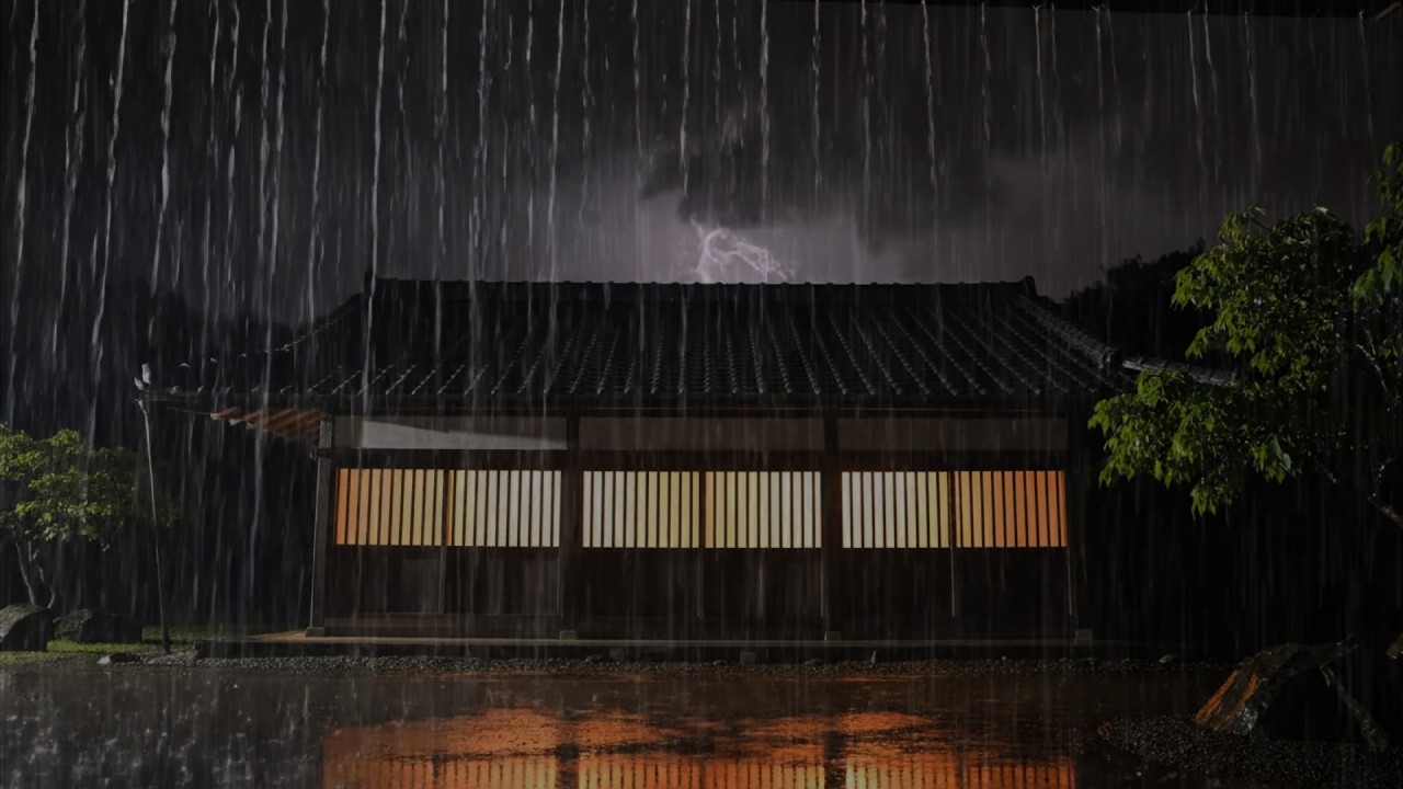 3 Minutes to Instant Sleep: Heavy Rain on a Tin Roof & Deep Thunder for Insomnia