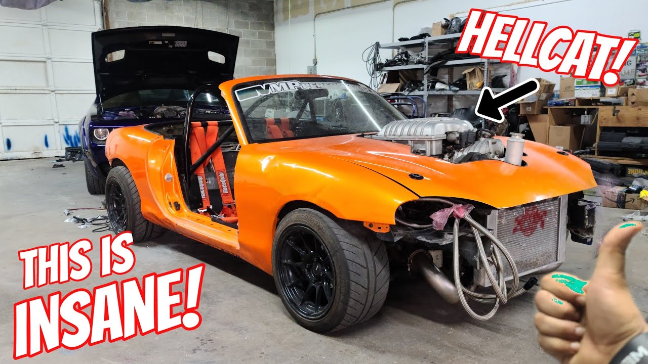 SUPERCHARGED Miata gets Custom exhaust!