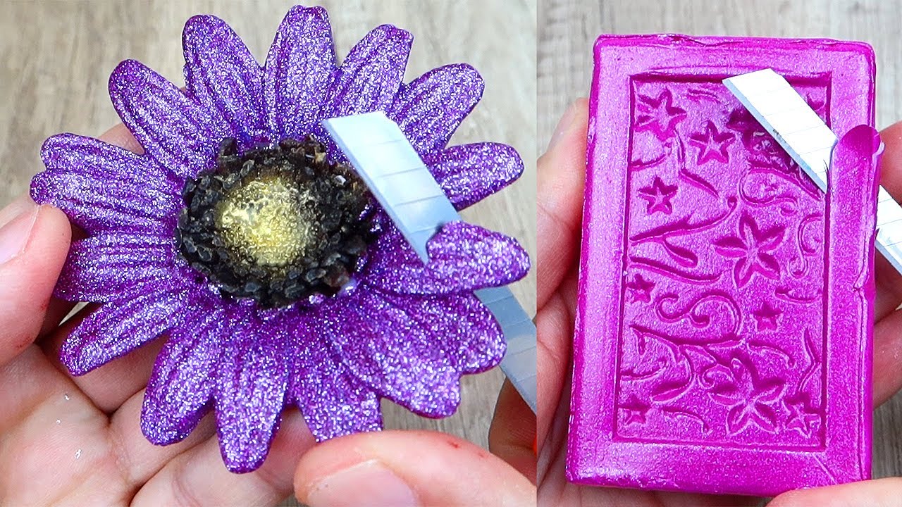 Relaxing Soap Cutting ASMR. Satisfying Soap and lipstick cutting. Corte de jabón - 964