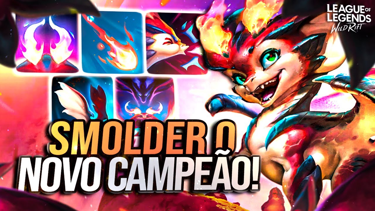 SMOLDER VAI CHEGAR BROKEN? TESTANDO SMOLDER O NOVO CAMPEÃO! | LoL Wild Rift