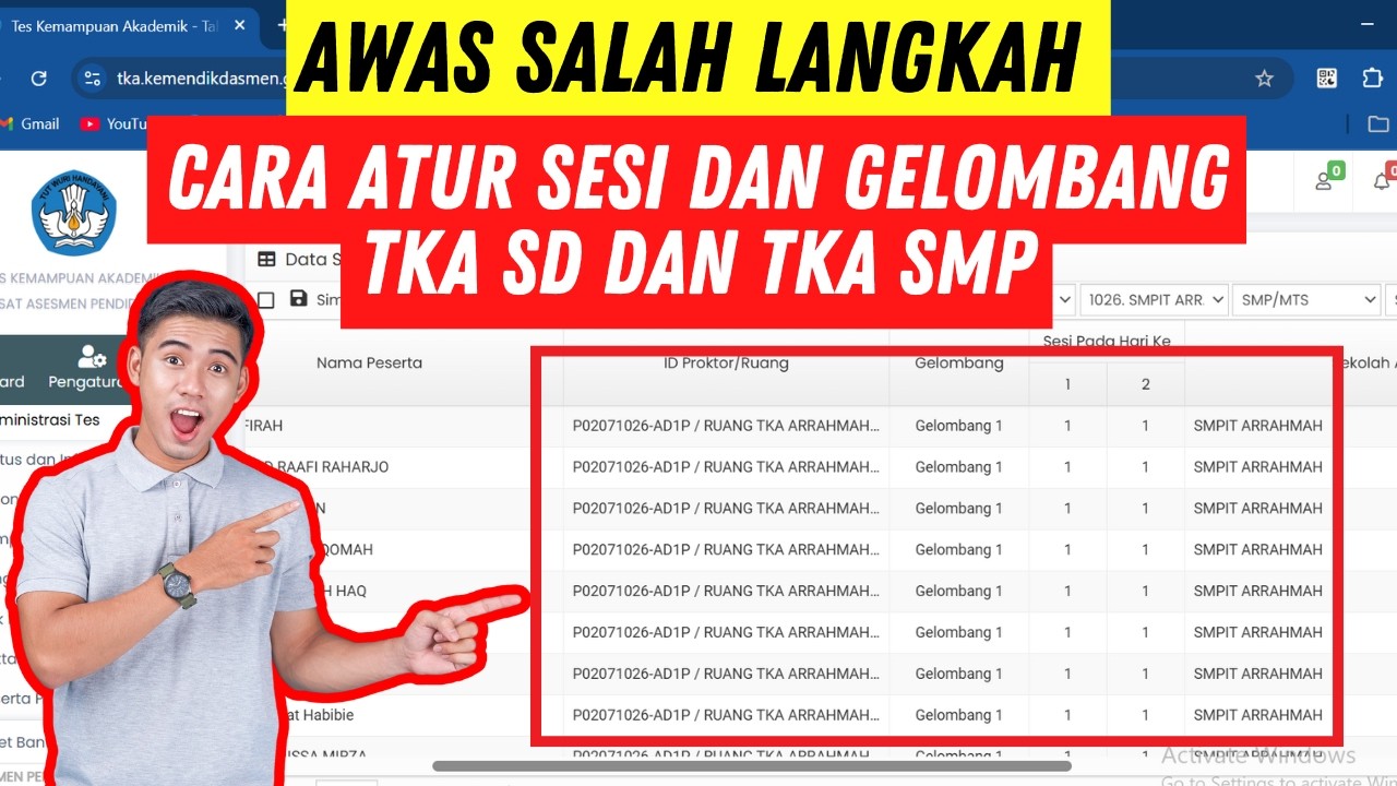 CARA ATUR SESI DAN GELOMBANG TKA | TERBARU&nbsp;- TKA&nbsp;SD DAN&nbsp;TKA&nbsp;SMP